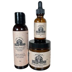 Johnny Slicks Organic Beard Wash Beard Oil Beard Pomade Bundle
